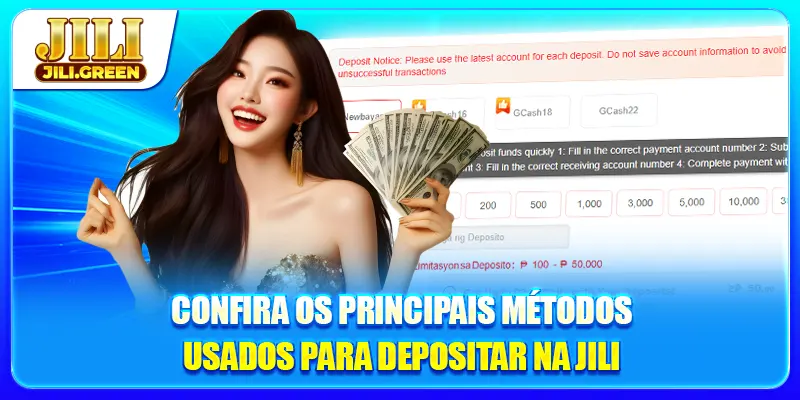 Confira os principais métodos usados para depositar JILI