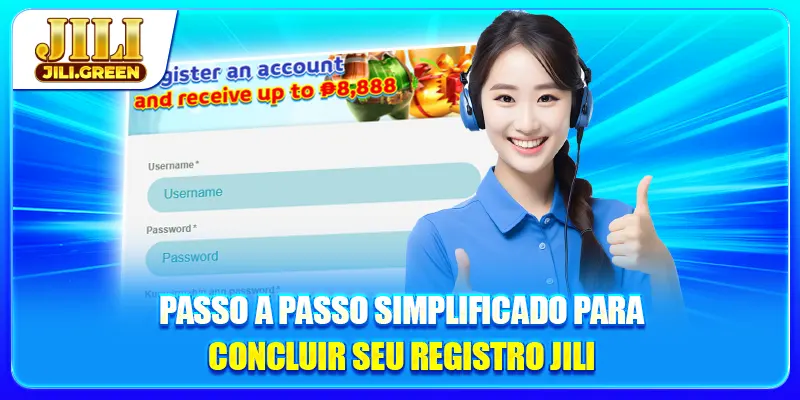 Passo a passo simplificado para concluir seu registro JILI