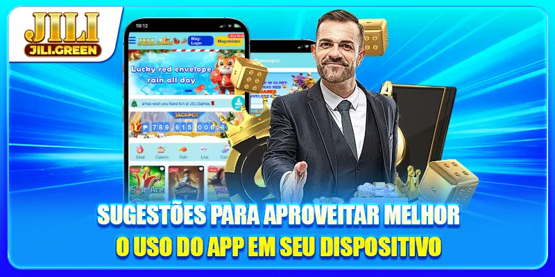 Sugestões de como usar app mais eficientemente em seu dispositivo